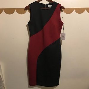 Calvin Klein Color Block Sheath Dress